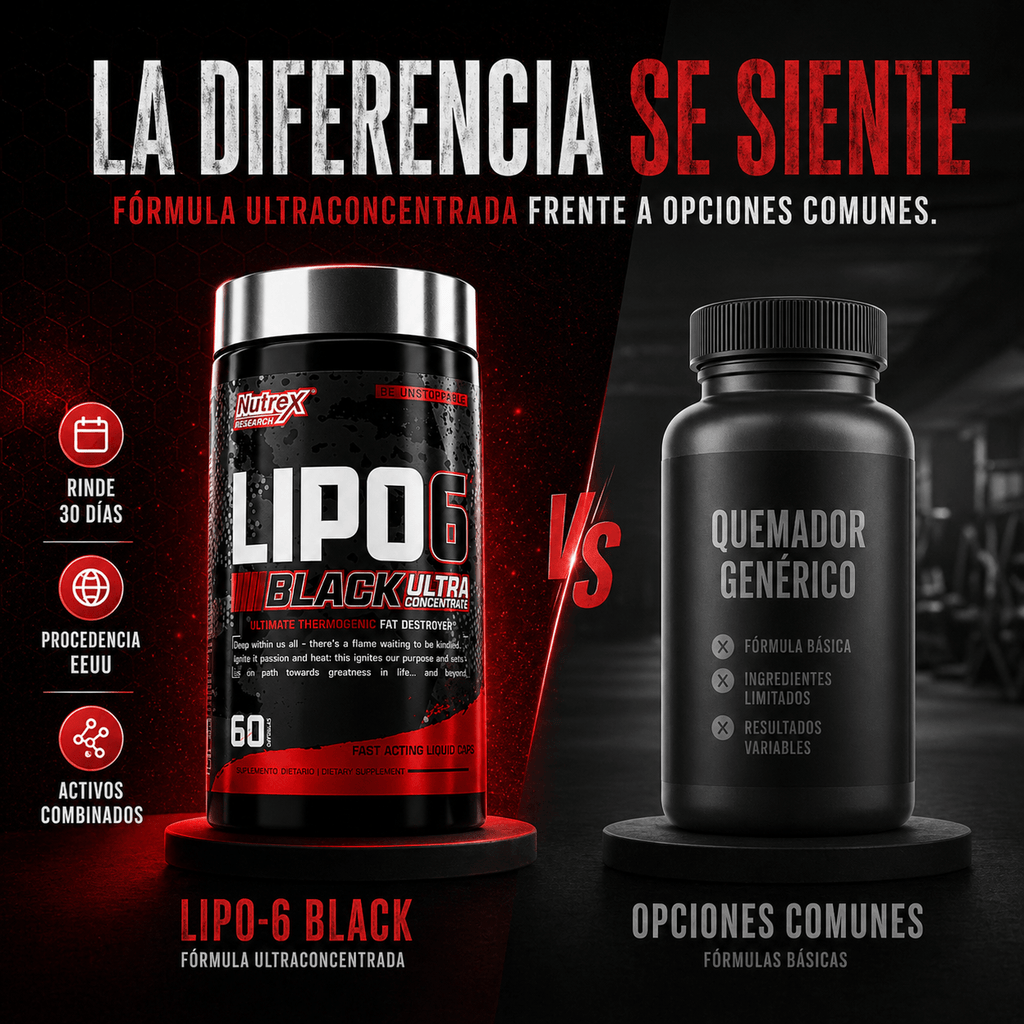 Quemador de grasa - LIPO 6 BLACK ULTRA CONCENTRATED STIM FREE NUTREX
