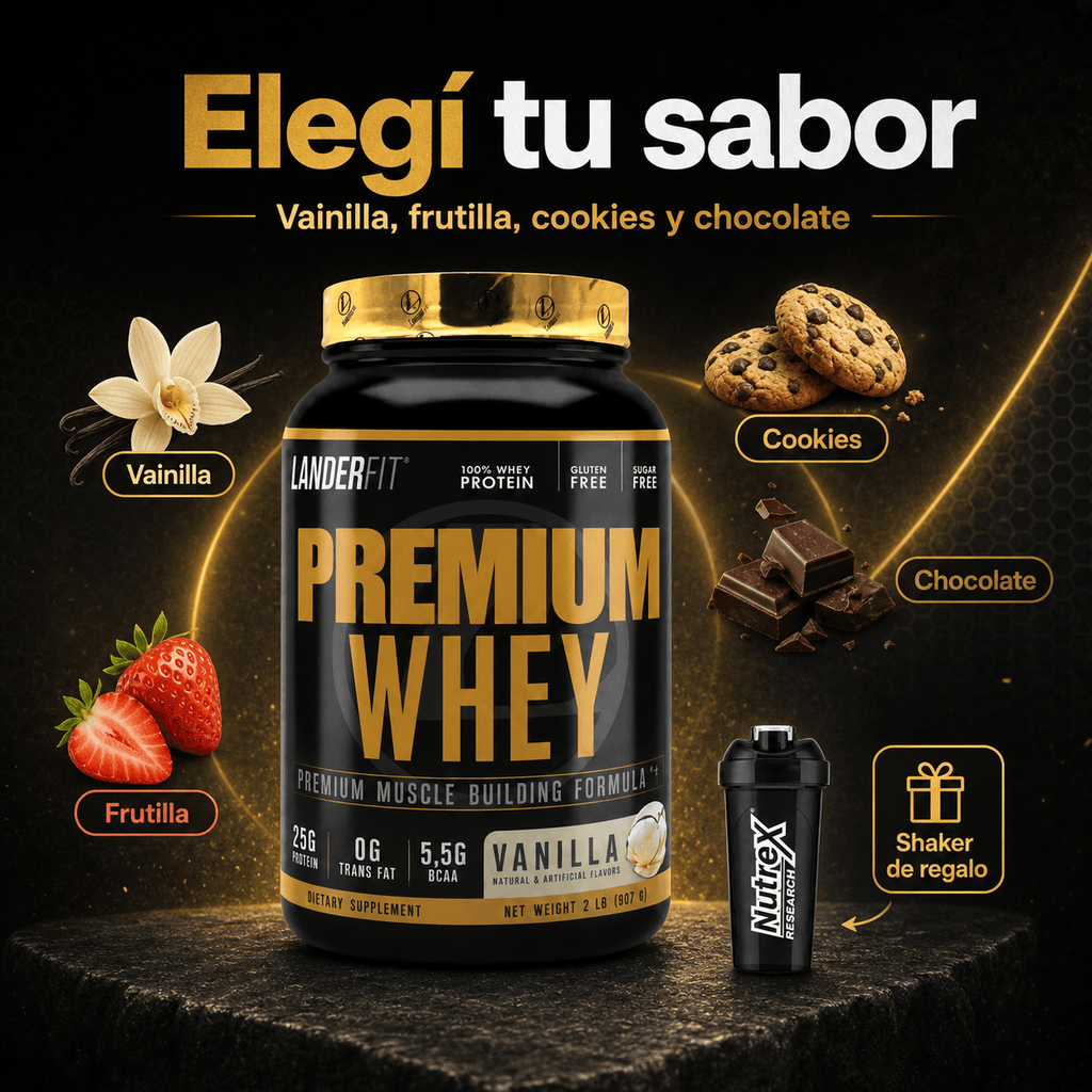 Proteina en Polvo LanderFit Premium Whey