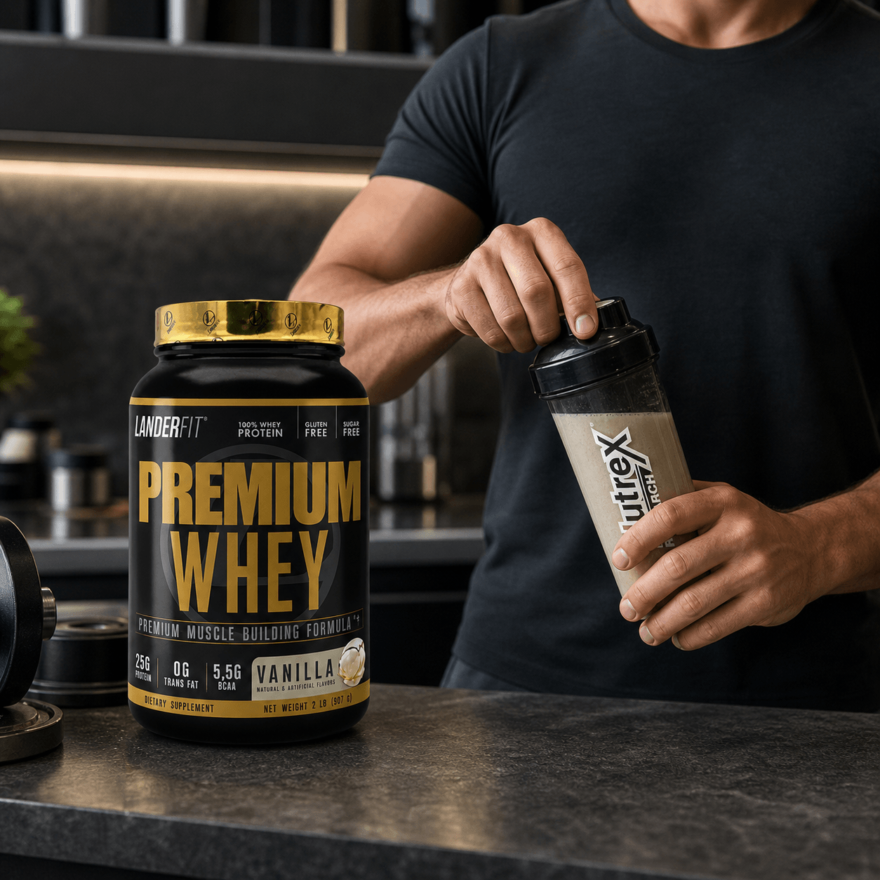 Proteina en Polvo LanderFit Premium Whey
