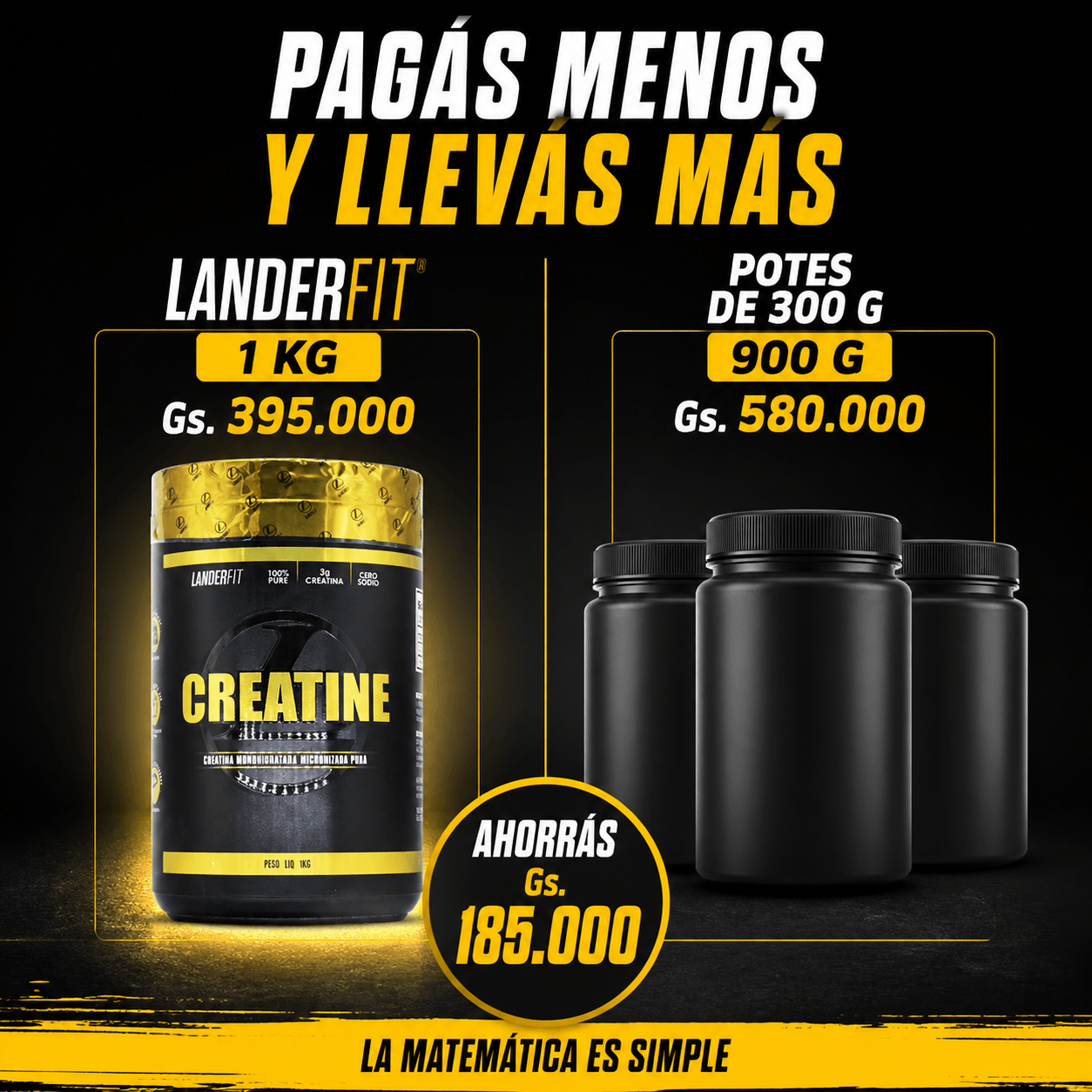 Creatina LanderFit 1kg