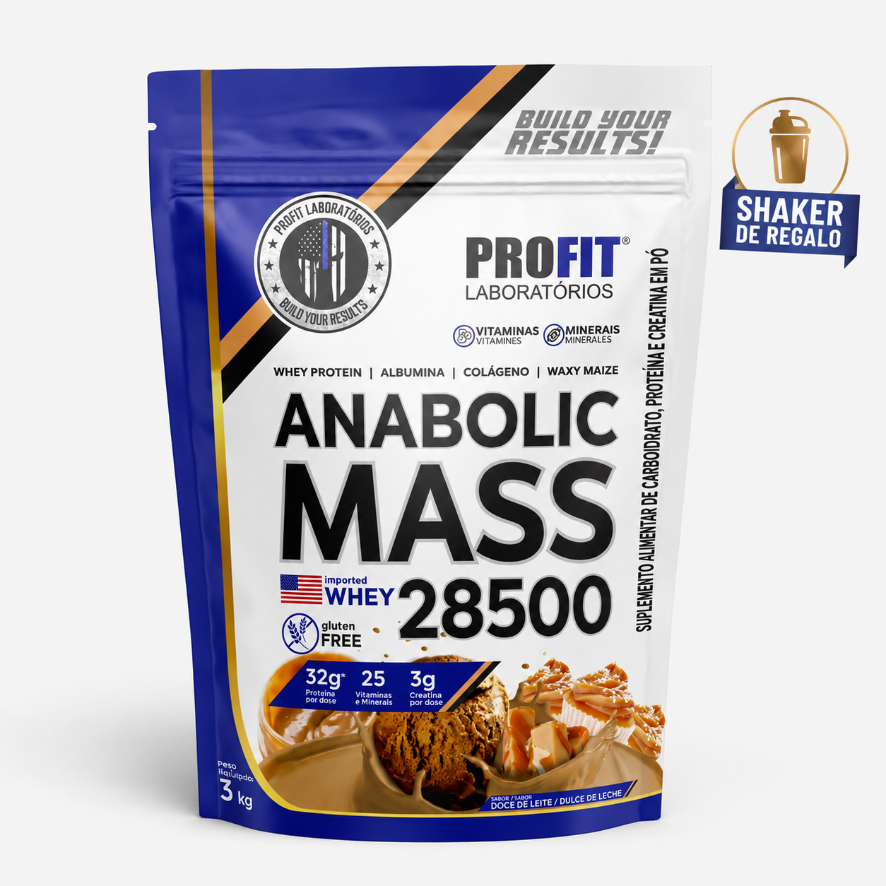 Ganador de Masa Anabolic Mass 3Kg + Shaker de regalo - imagen 1